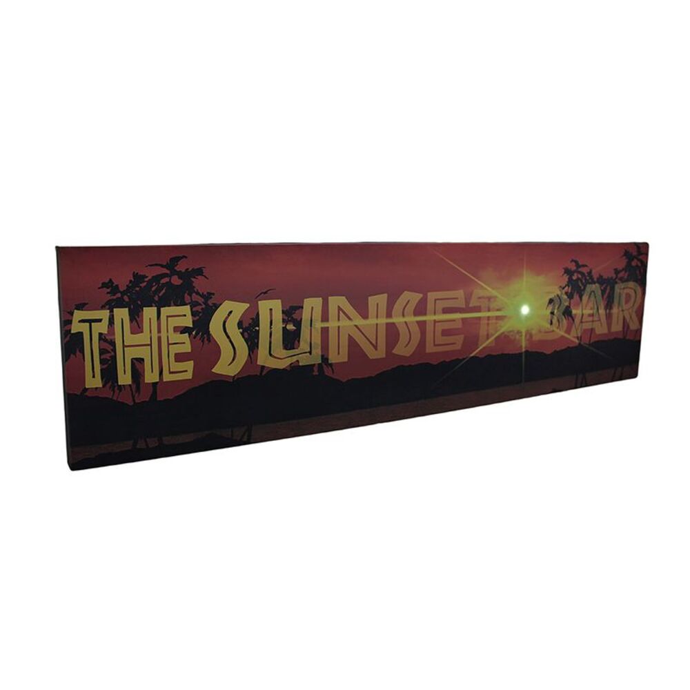 The Sunset Bar LED Lighted Canvas Wall Hanging